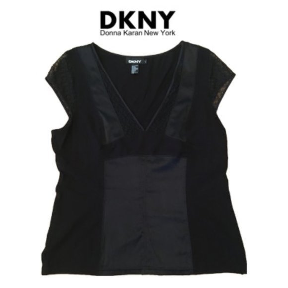 NWOT DKNY Silk and Lace Camisole Top Size Large - Picture 1 of 7